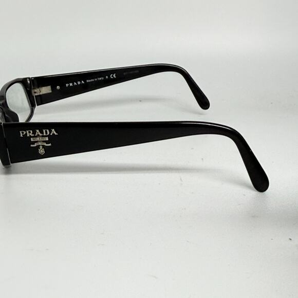 PRADA Eyeglasses VPR22M 1AB-1O1 Black FRAMES ONLY Italy 53-16-135 20135 - Picture 2 of 7